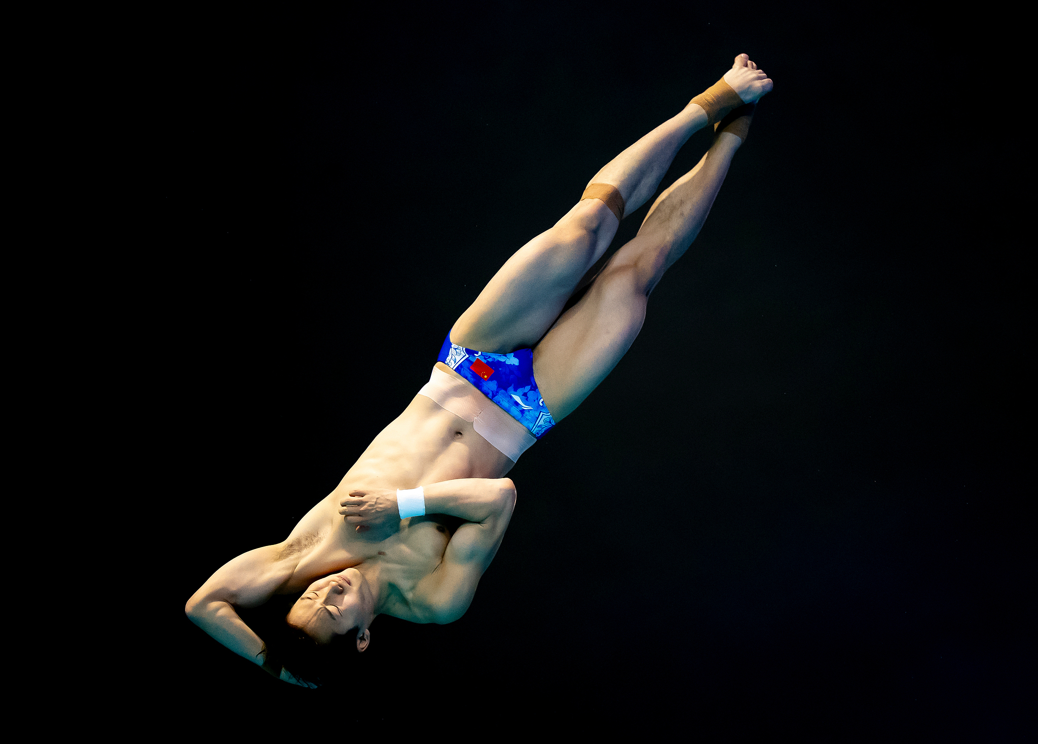 Gold medalist Wang Zongyuan of China competes in the men's 3-meter springboard final at the World Aquatics Diving World Cup in Montreal, Canada, March 2, 2026. /VCG