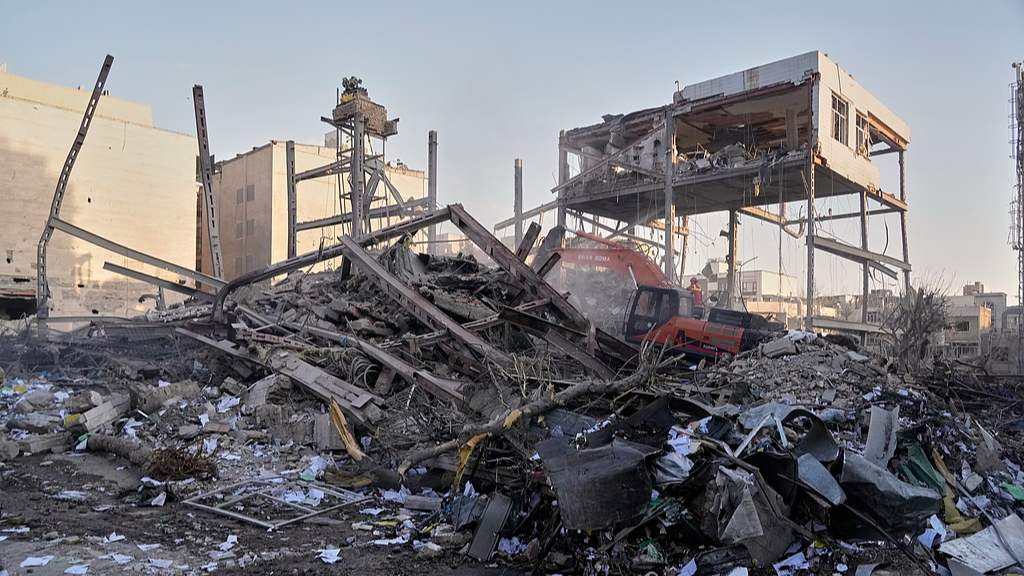 A destroyed police station is seen after it was struck amid the US-Israeli military campaign in Tehran, Iran, March 2, 2026. /VCG