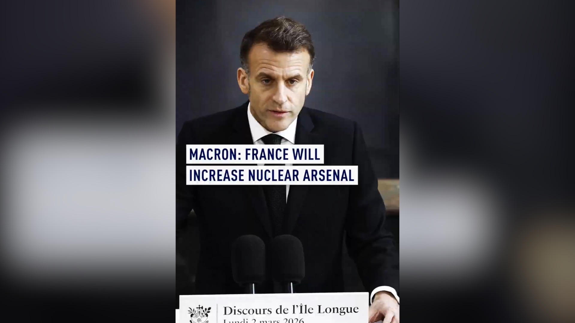Macron: France to increase nuclear arsenal