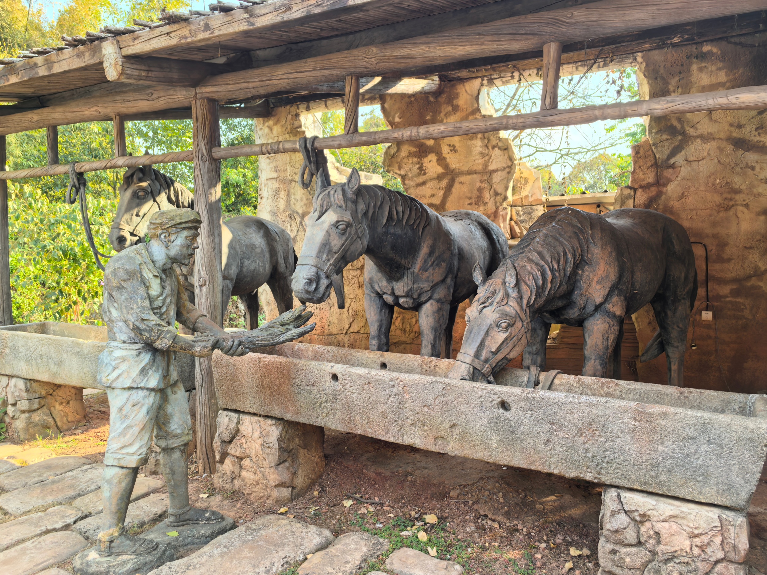 A view of the Ancient Tea Horse Road Relic Park in Pu'er, southwest China's Yunnan Province, on February 4, 2026 /CGTN