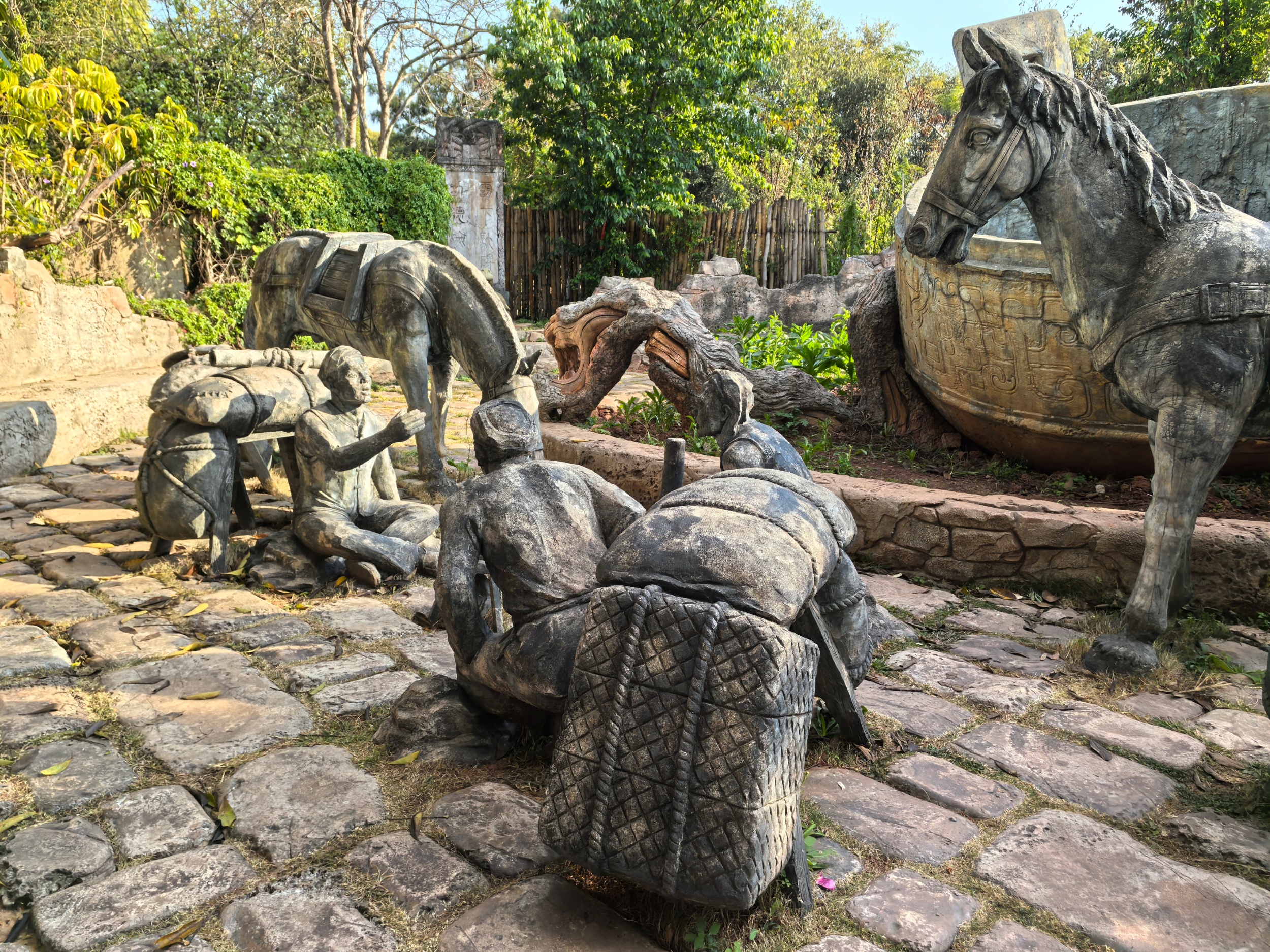 A view of the Ancient Tea Horse Road Relic Park in Pu'er, southwest China's Yunnan Province, on February 4, 2026 /CGTN