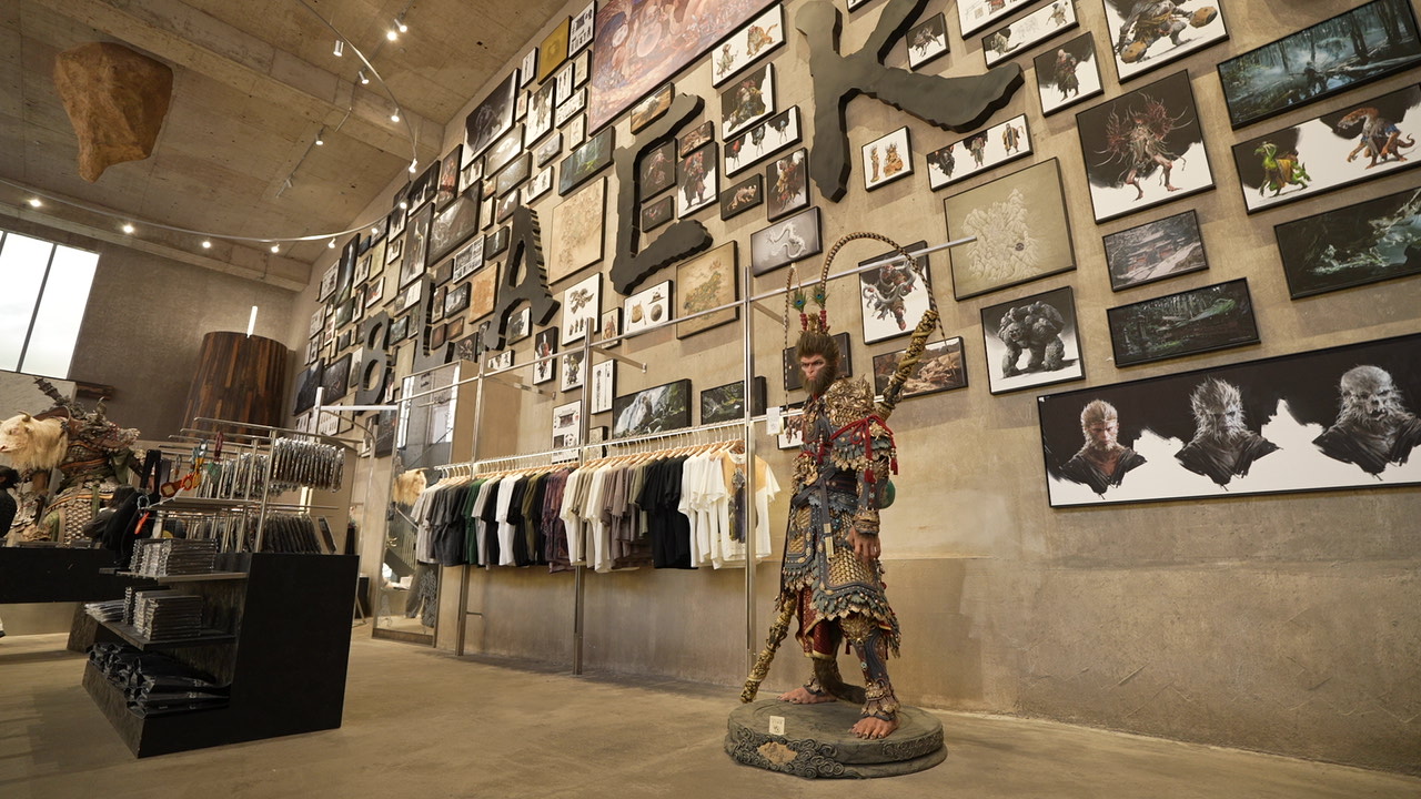 The interior of the BLACKMYTH flagship store. /CGTN