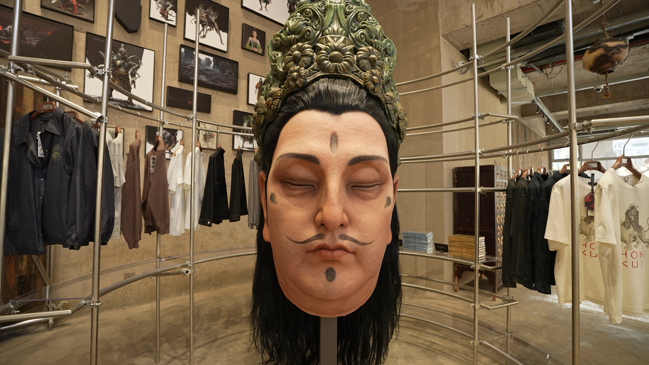 An in-game character mask from 