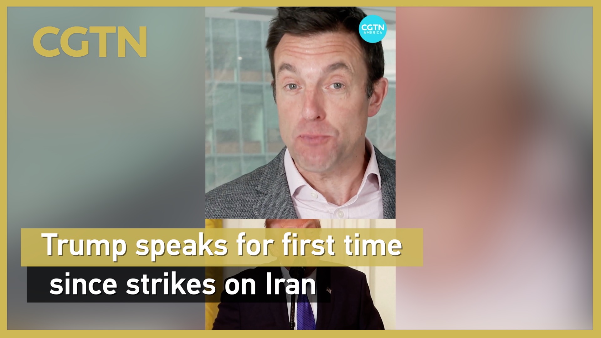 Trump speaks for first time since strikes on Iran