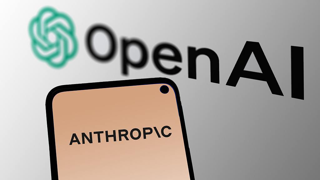 The logos of OpenAI and Anthropic. /VCG