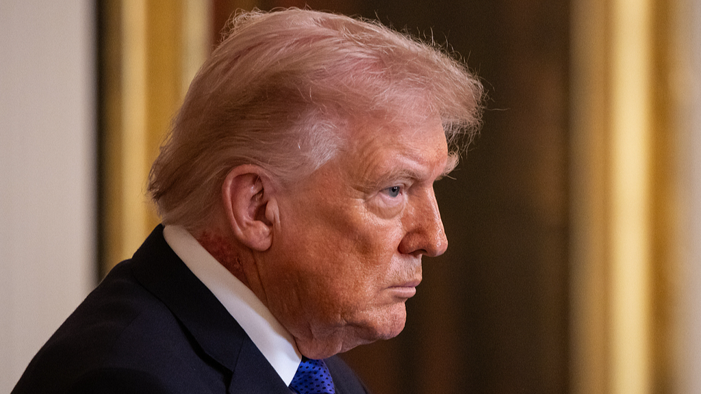 US President Donald Trump takes part in a Medal of Honor ceremony in the East Room at the White House in Washington, D.C., US, March 2, 2026. /VCG