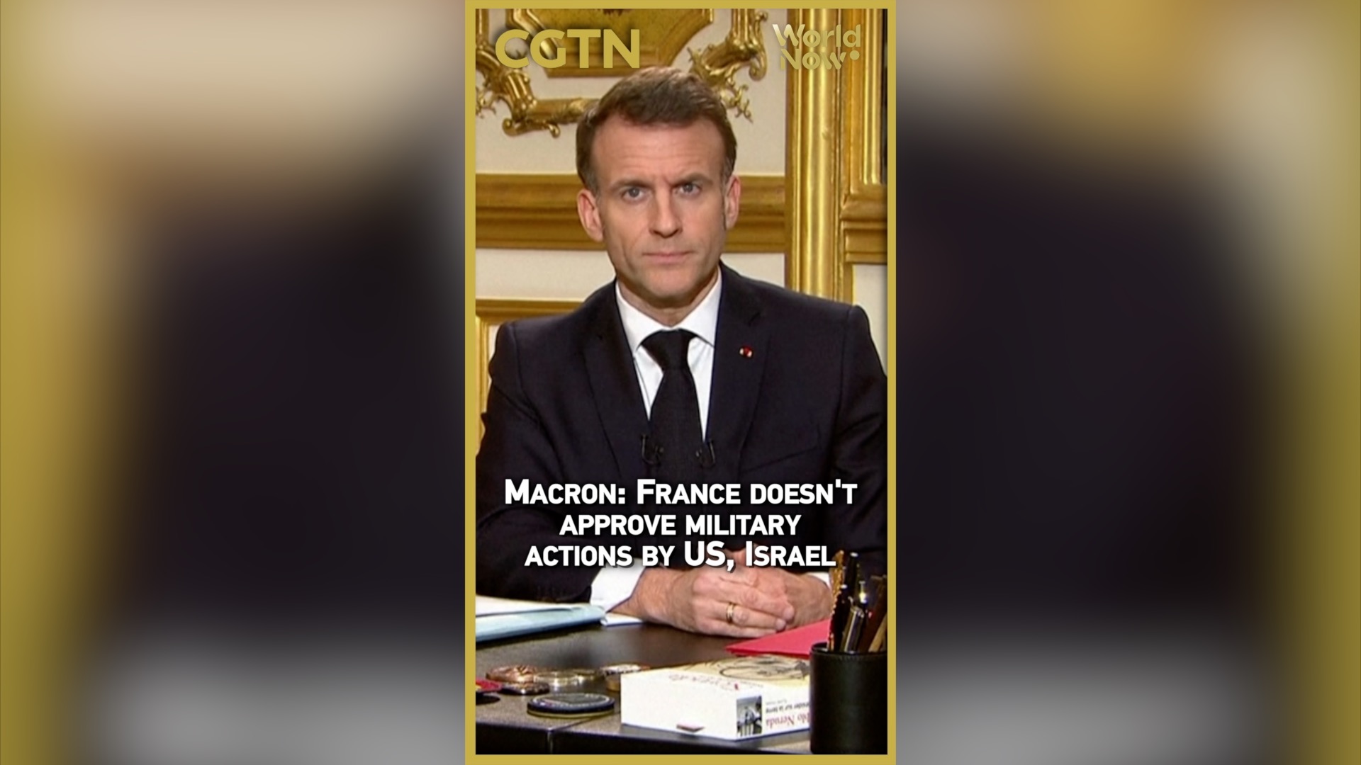Macron: France doesn't approve military actions by US, Israel