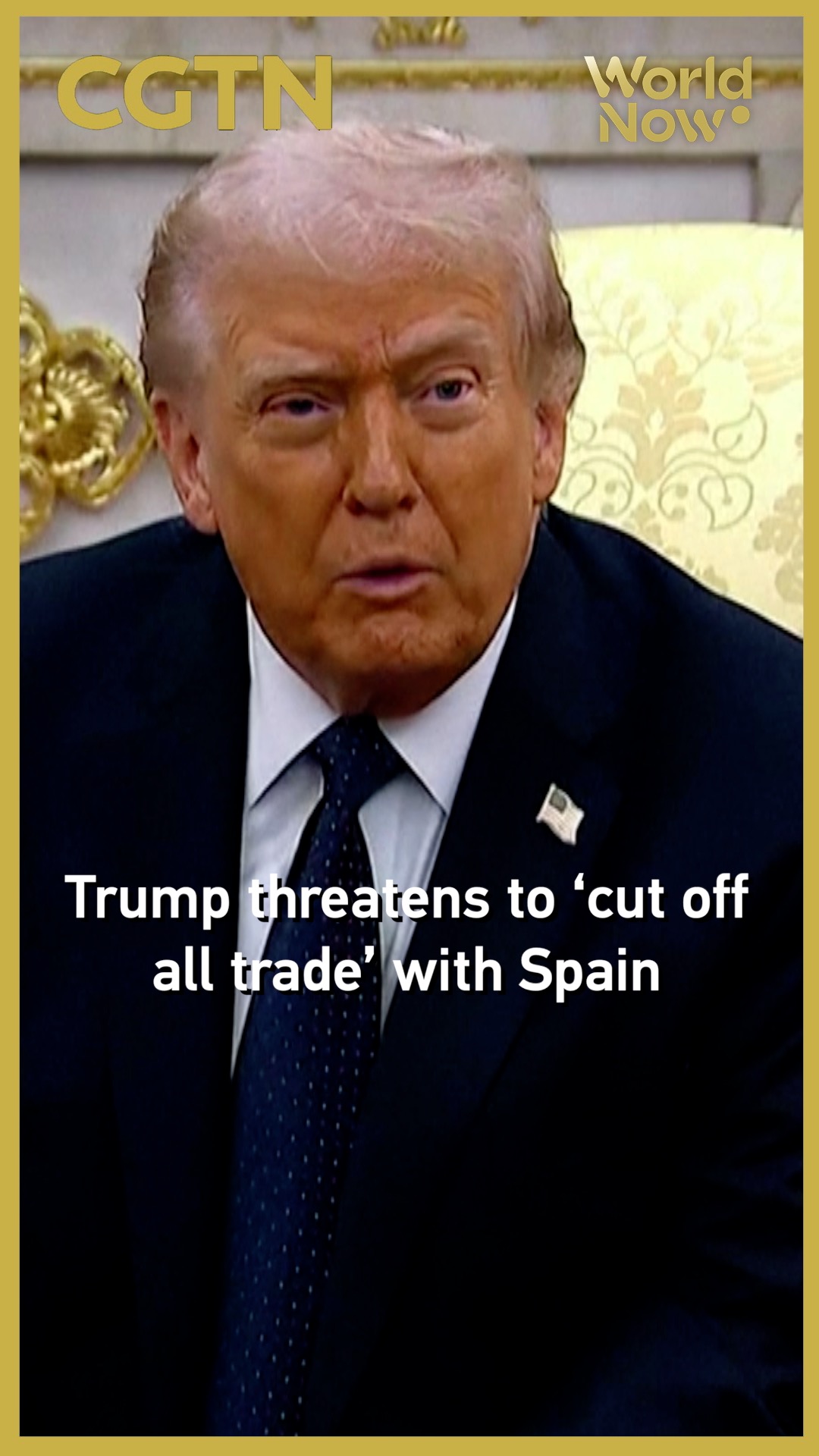 Trump threatens to 'cut off all trade' with Spain