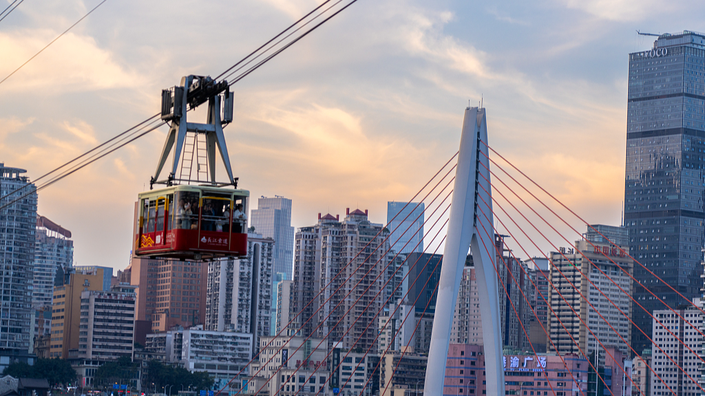 The Yangtze River cableway in Chongqing /VCG