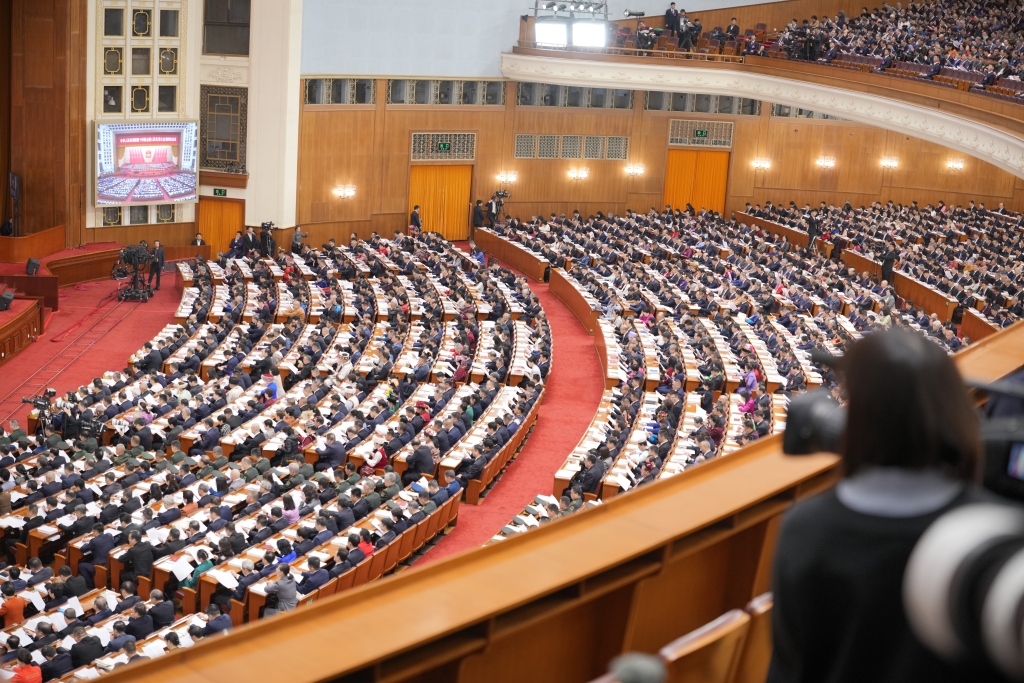 The opening session of the fourth plenary session of the 14th National People's Congress, China, March 5, 2026. /VCG