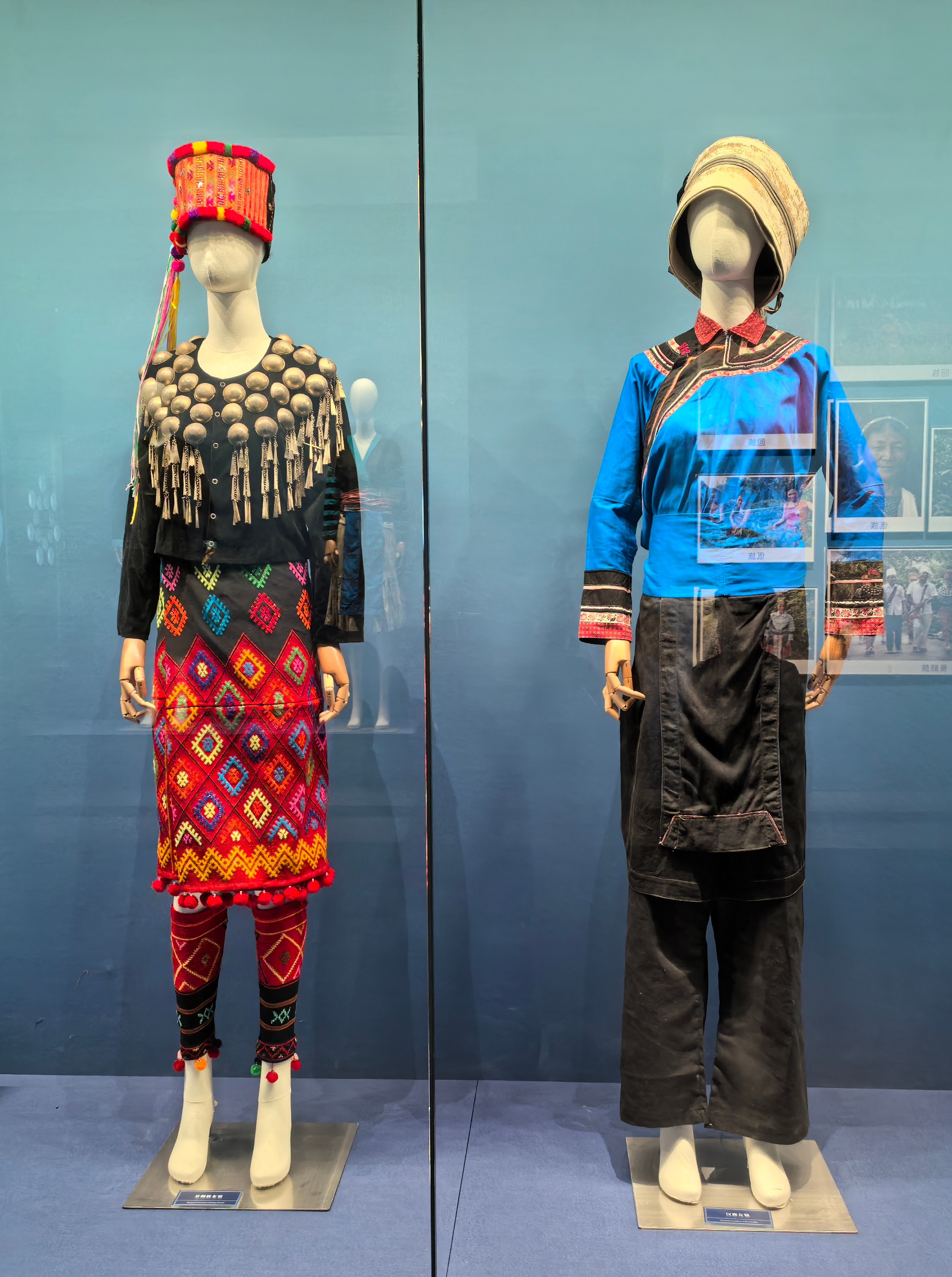 Traditional costumes of ethnic groups are displayed at the Xishuangbanna Dai Autonomous Prefecture Ethnic Museum in southwest China's Yunnan Province, on February 6, 2026. /CGTN 