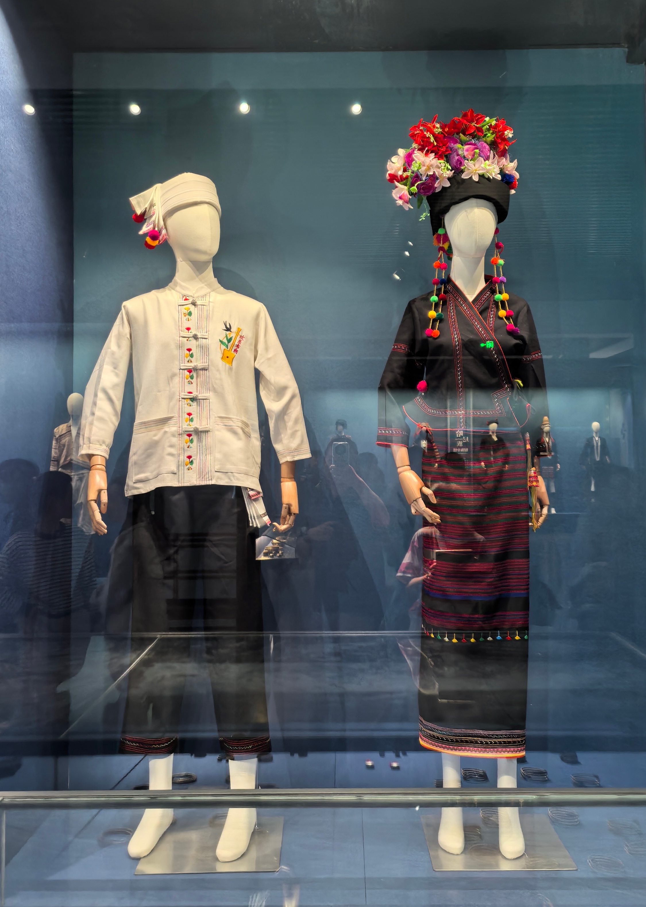 Traditional costumes of ethnic groups are displayed at the Xishuangbanna Dai Autonomous Prefecture Ethnic Museum in southwest China's Yunnan Province, on February 6, 2026. /CGTN 