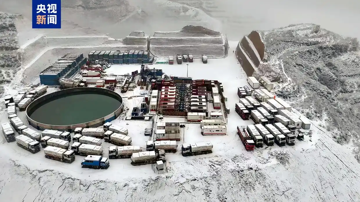 An aerial view of the Daji Gas Field in north China's Shanxi Province. /CMG