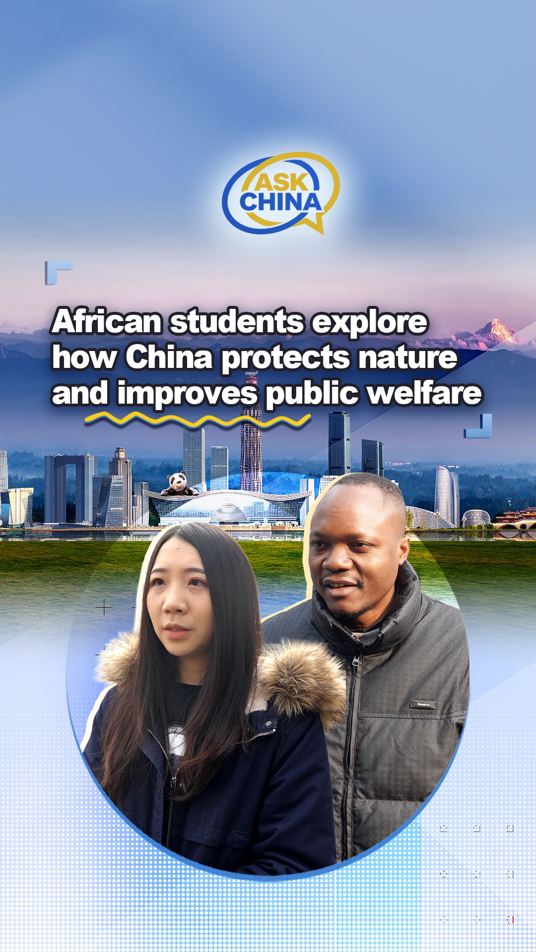 How does China balance ecological protection and people's wellbeing?