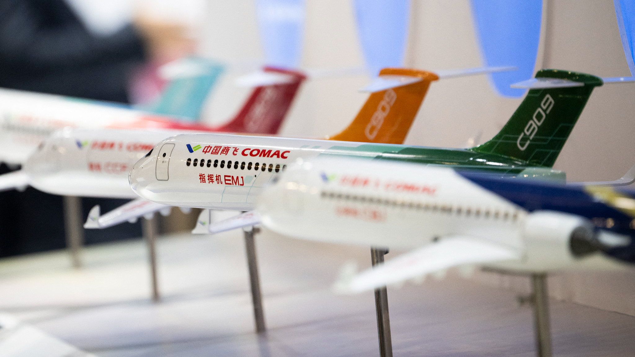 The Chinese aircraft manufacturer COMAC during the 55th edition of the International Paris Air Show at the Paris–Le Bourget Airport, in Le Bourget, near Paris on June 16, 2025. /VCG