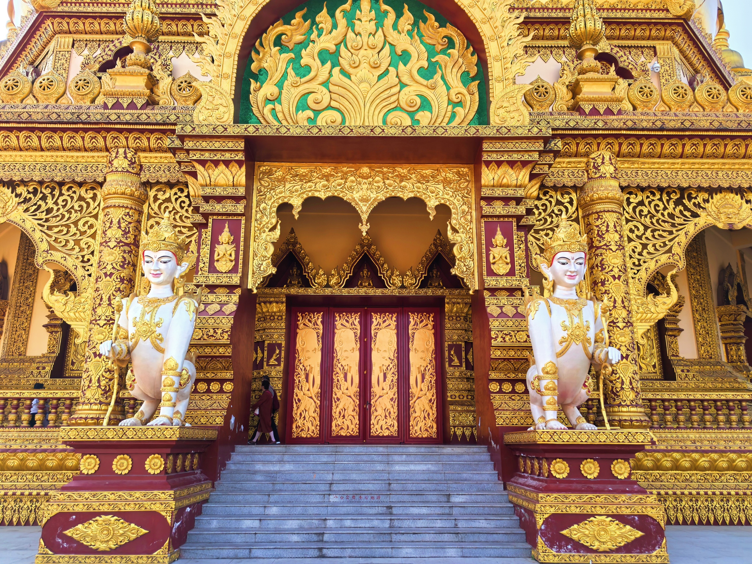 The Mengle Grand Buddhist Temple is seen in Xishuangbanna, southwest China's Yunnan Province on February 6, 2026. /CGTN