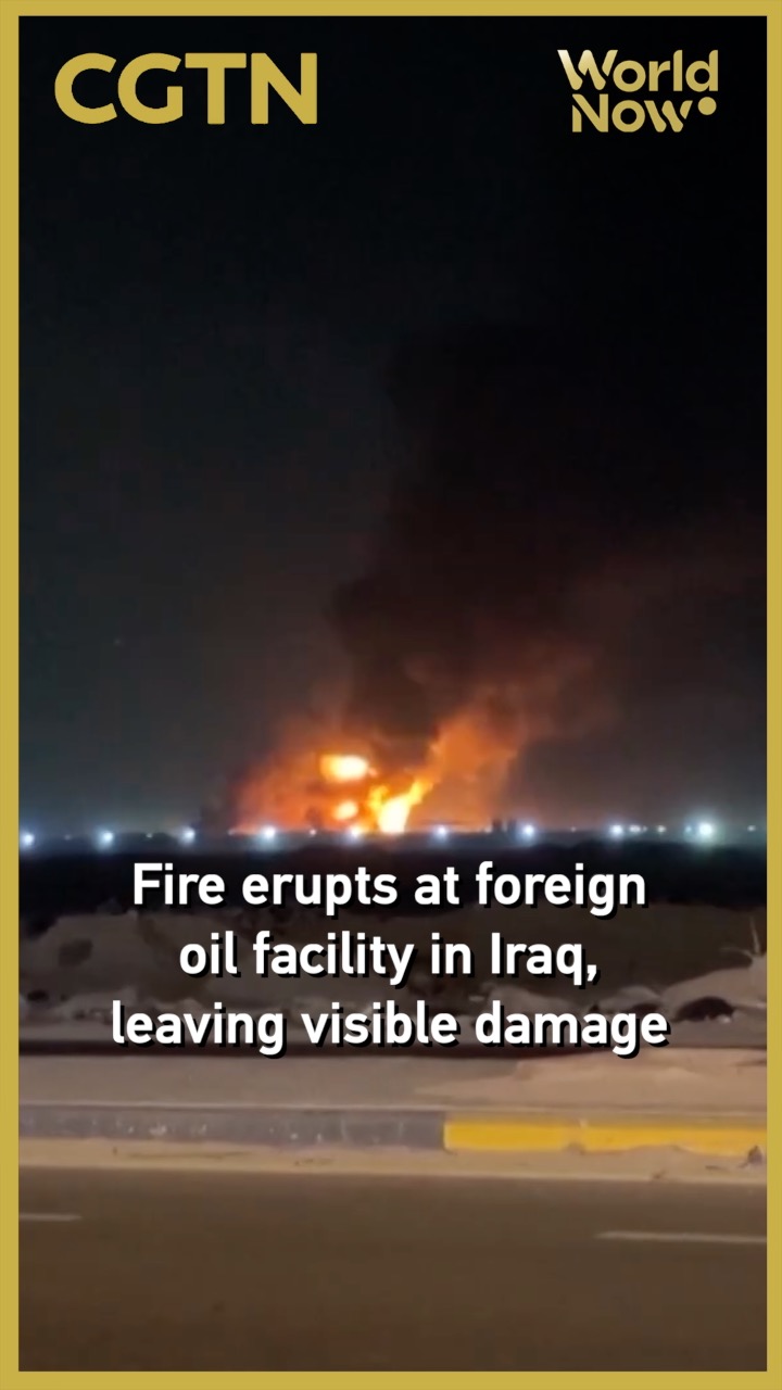 Fire erupts at foreign oil facility in Iraq, leaving visible damage