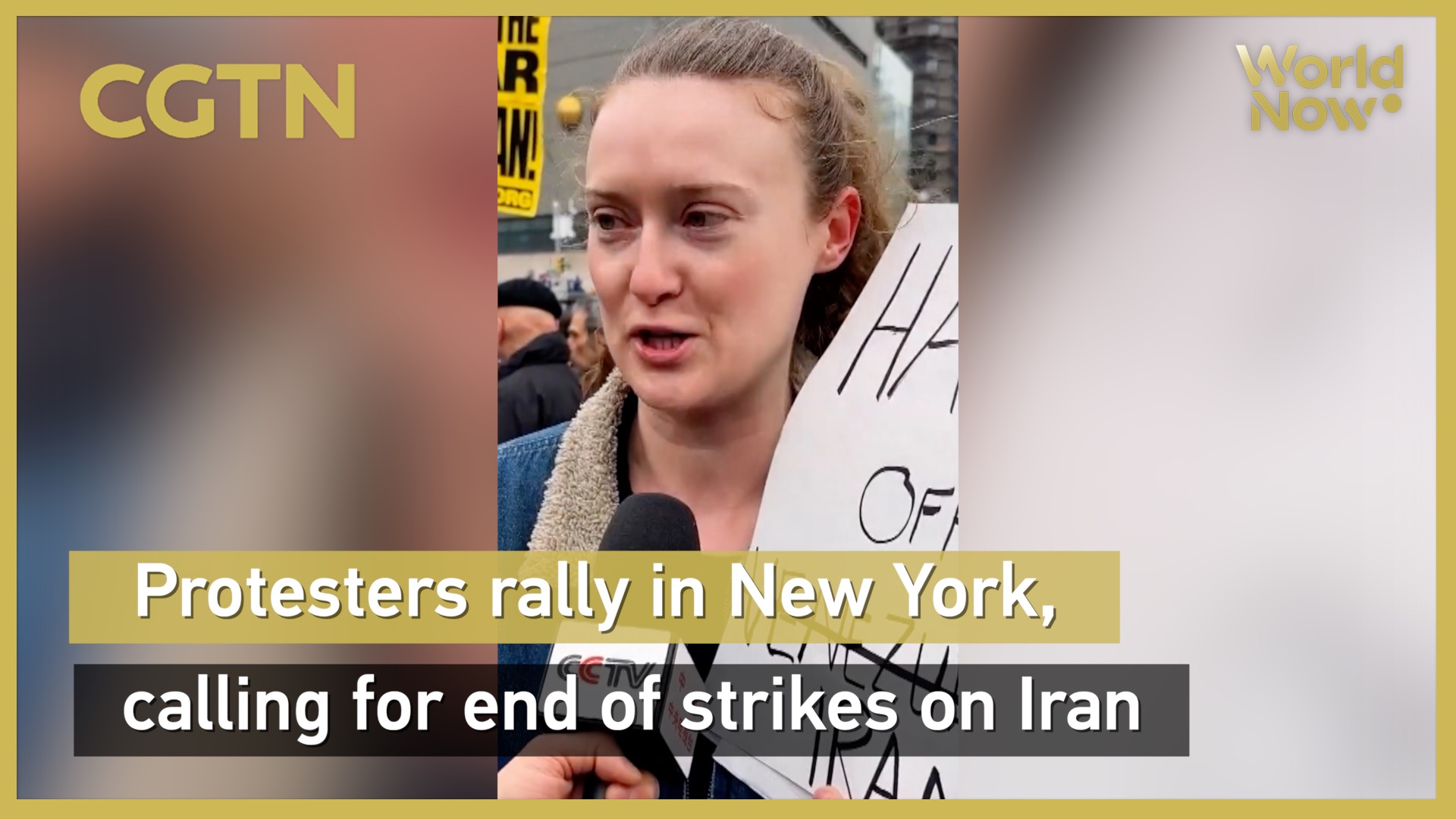 Protesters rally in New York, calling for end of strikes on Iran