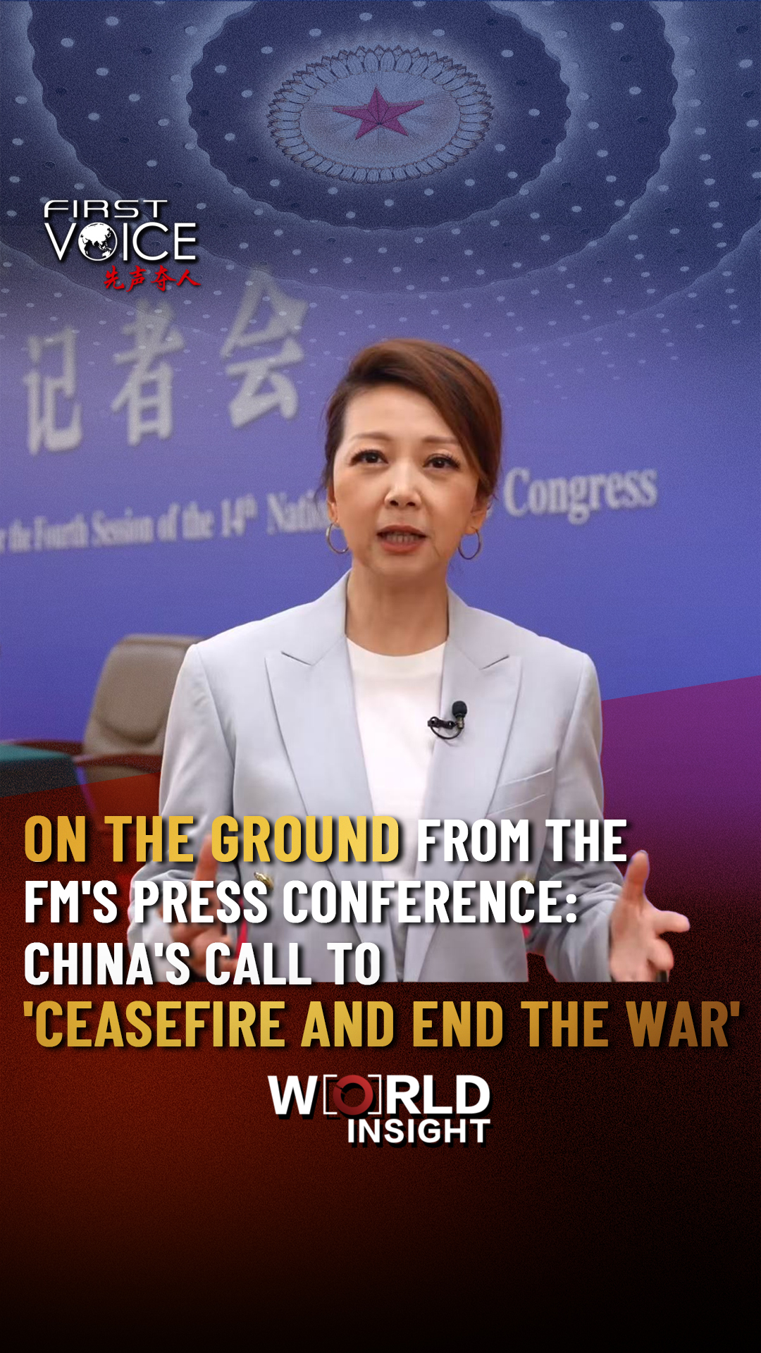 China's call to 'ceasefire and end the war'