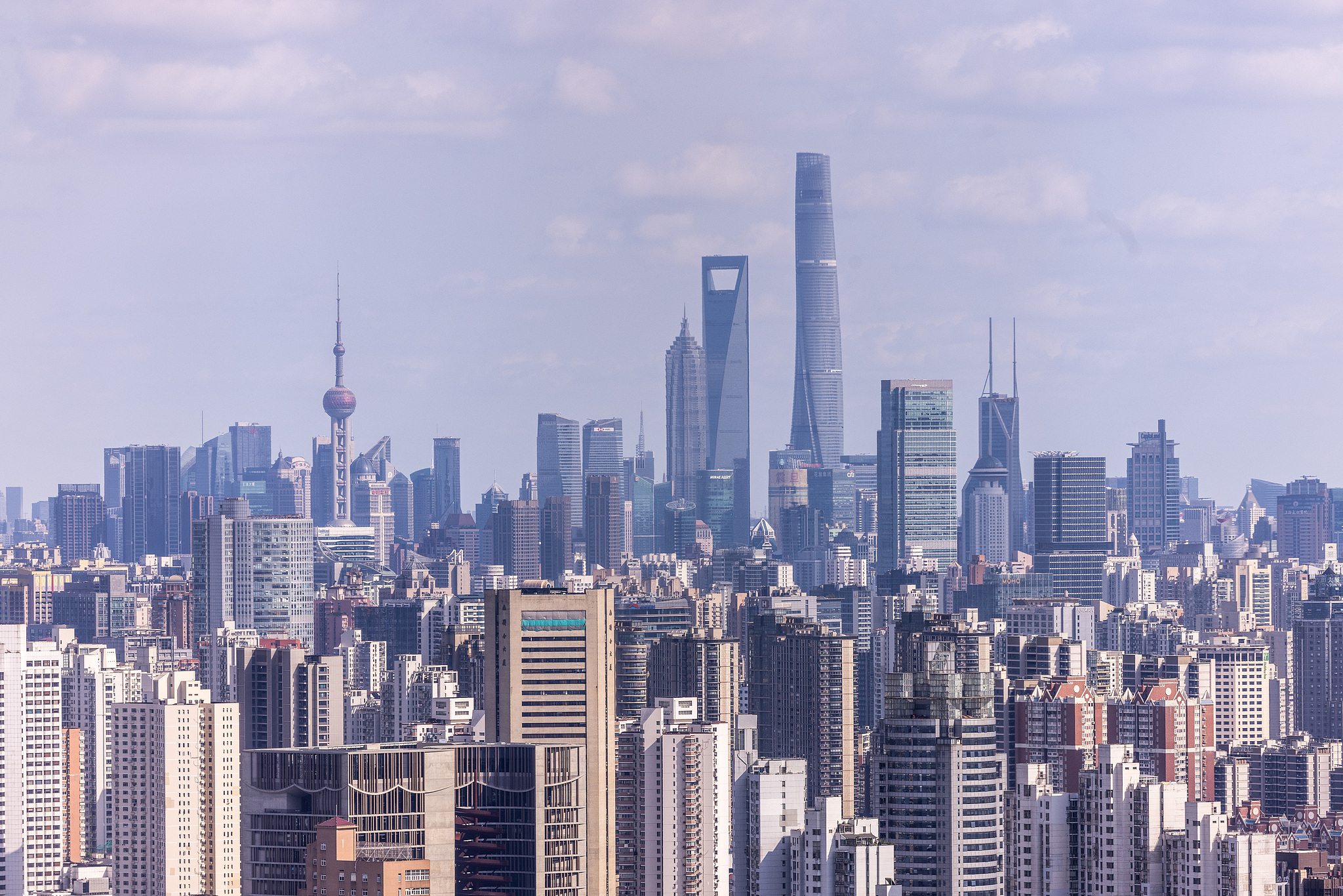 A skyline view of Shanghai, October 28, 2025. /VCG