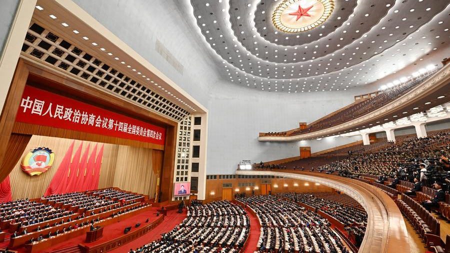 The opening meeting of the fourth session of the 14th Chinese People's Political Consultative Conference (CPPCC) National Committee is held at the Great Hall of the People in Beijing, capital of China, March 4, 2026. /Xinhua