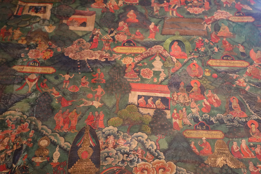 A file photo shows the interior of the Sakya Monastery in Xigaze, Xizang. /VCG