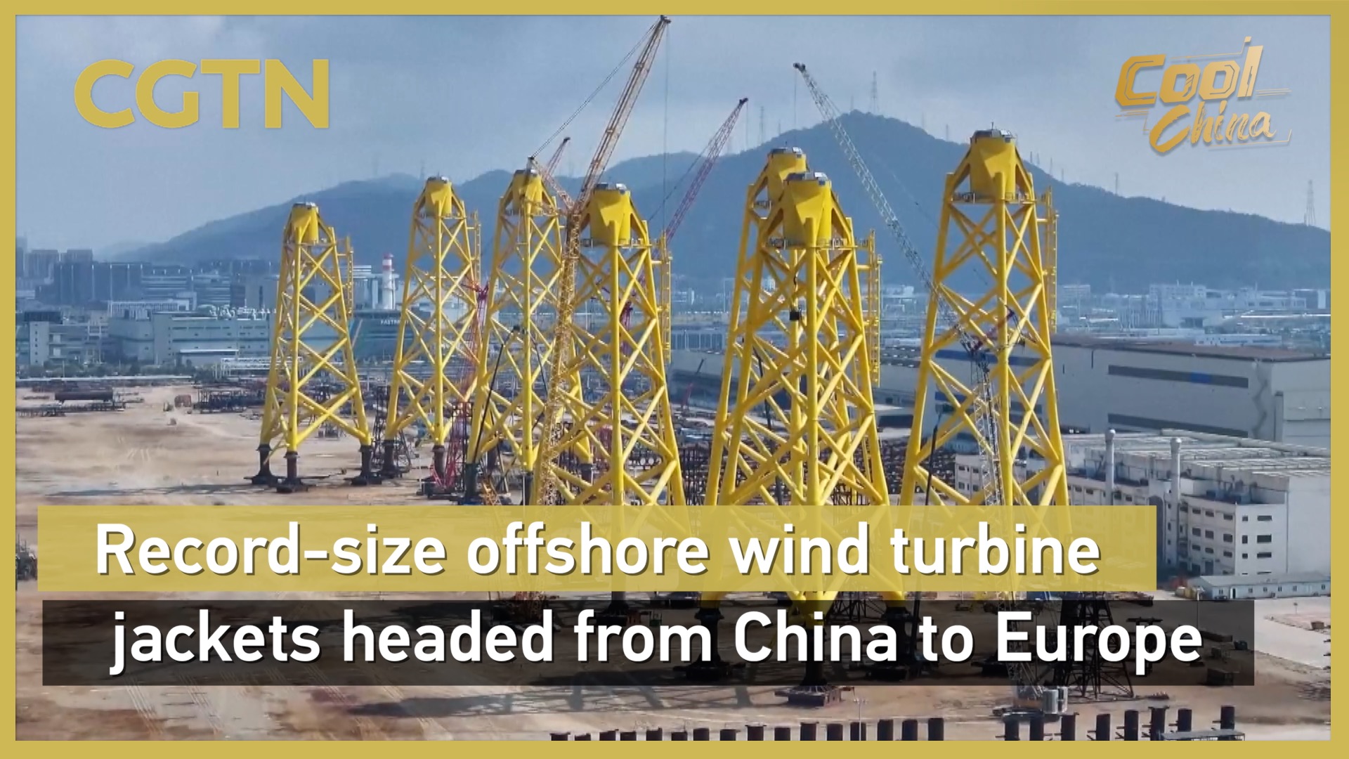 Record-size offshore wind turbine jackets headed from China to Europe