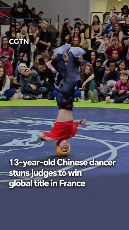 13-year-old Chinese dancer stuns judges to win global title in France