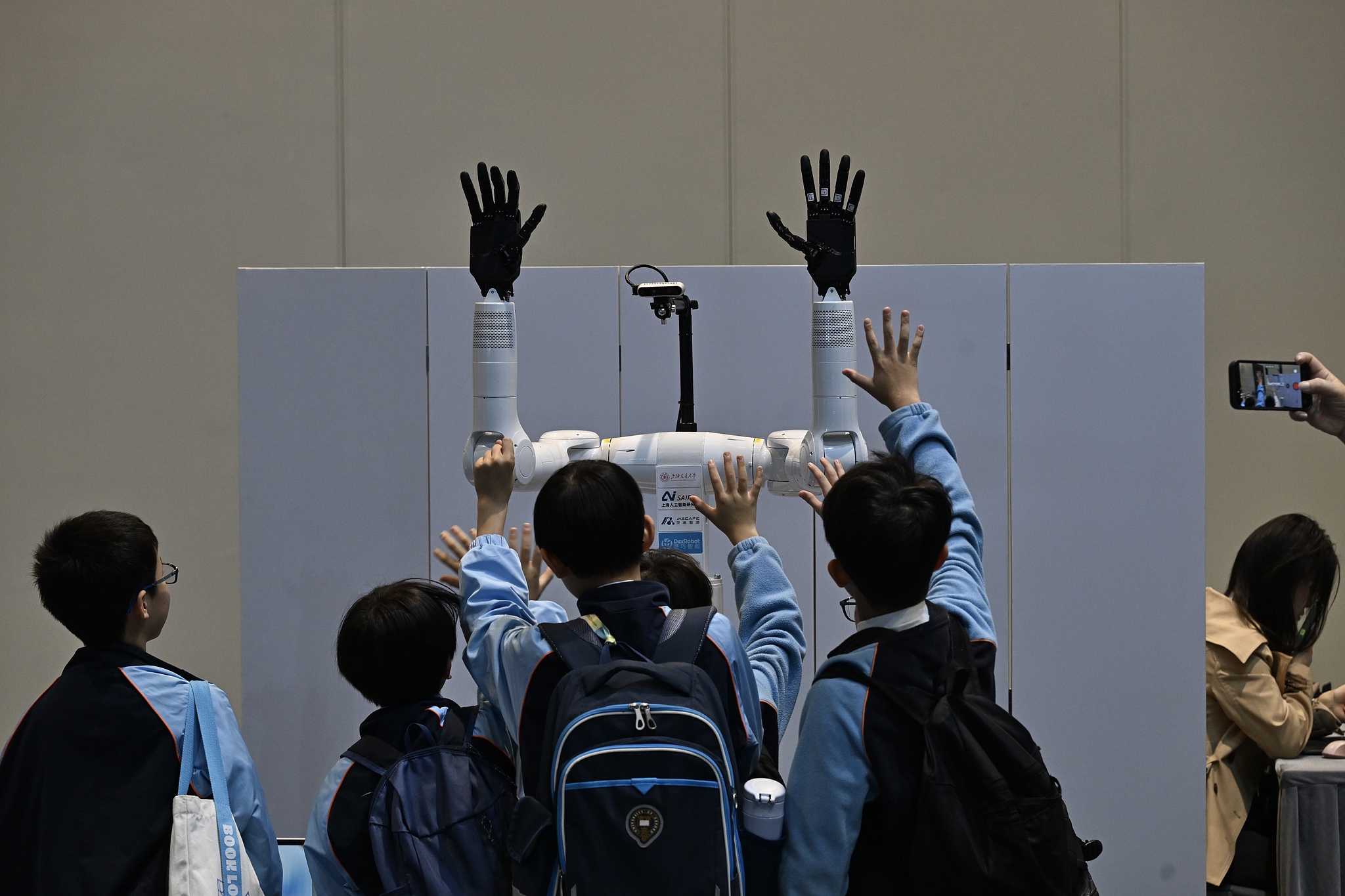 The Hong Kong AI Arts Festival is held at the Hong Kong Convention and Exhibition Center, Hong Kong, south China, December 19, 2025. /CFP