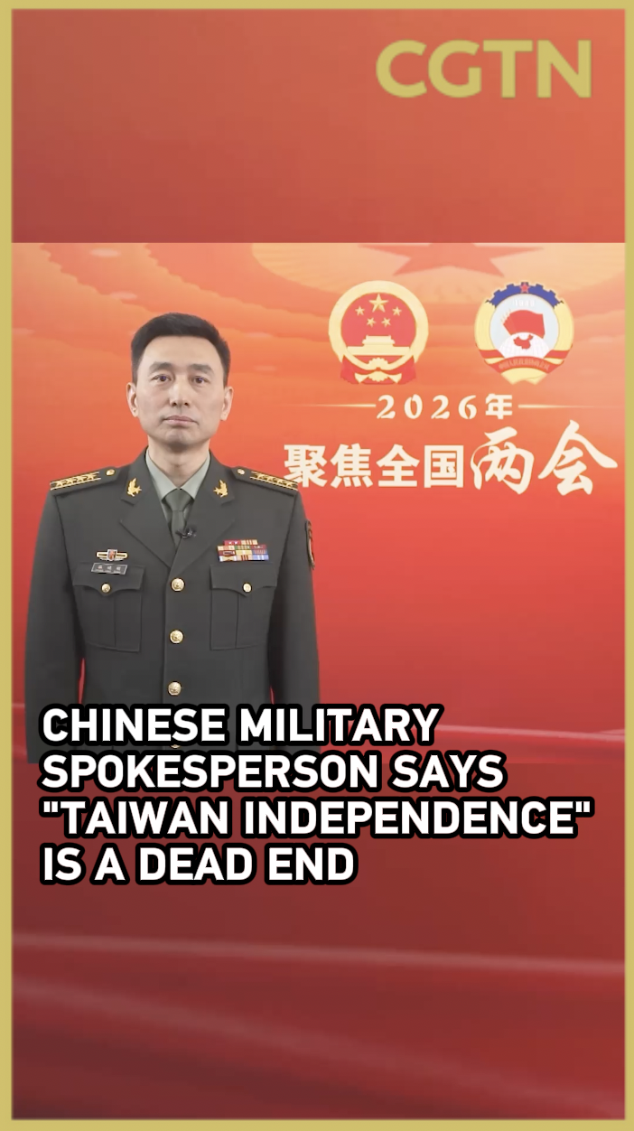 Chinese military spokesperson says 'Taiwan independence' is a dead end