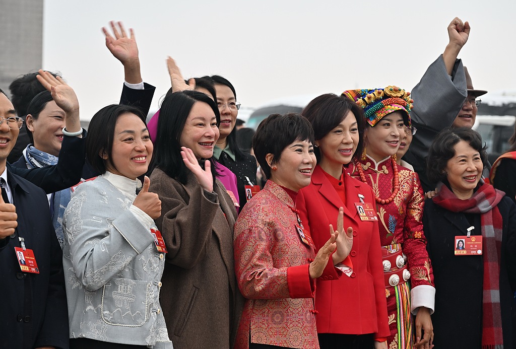 This year's Two Sessions sees a record high for female representation. /VCG