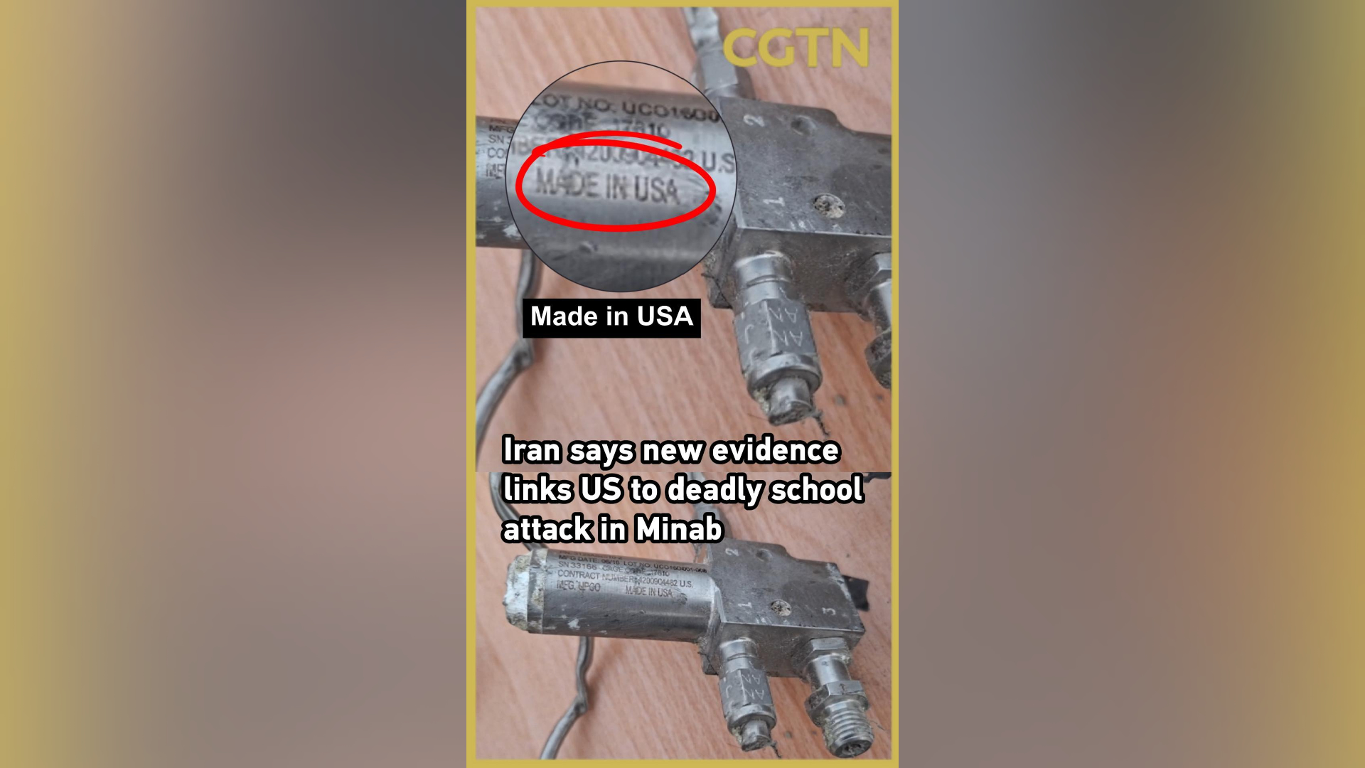 Iran says new evidence links US to deadly school attack in Minab