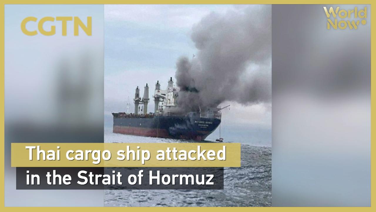Thai cargo ship attacked in the Strait of Hormuz - CGTN