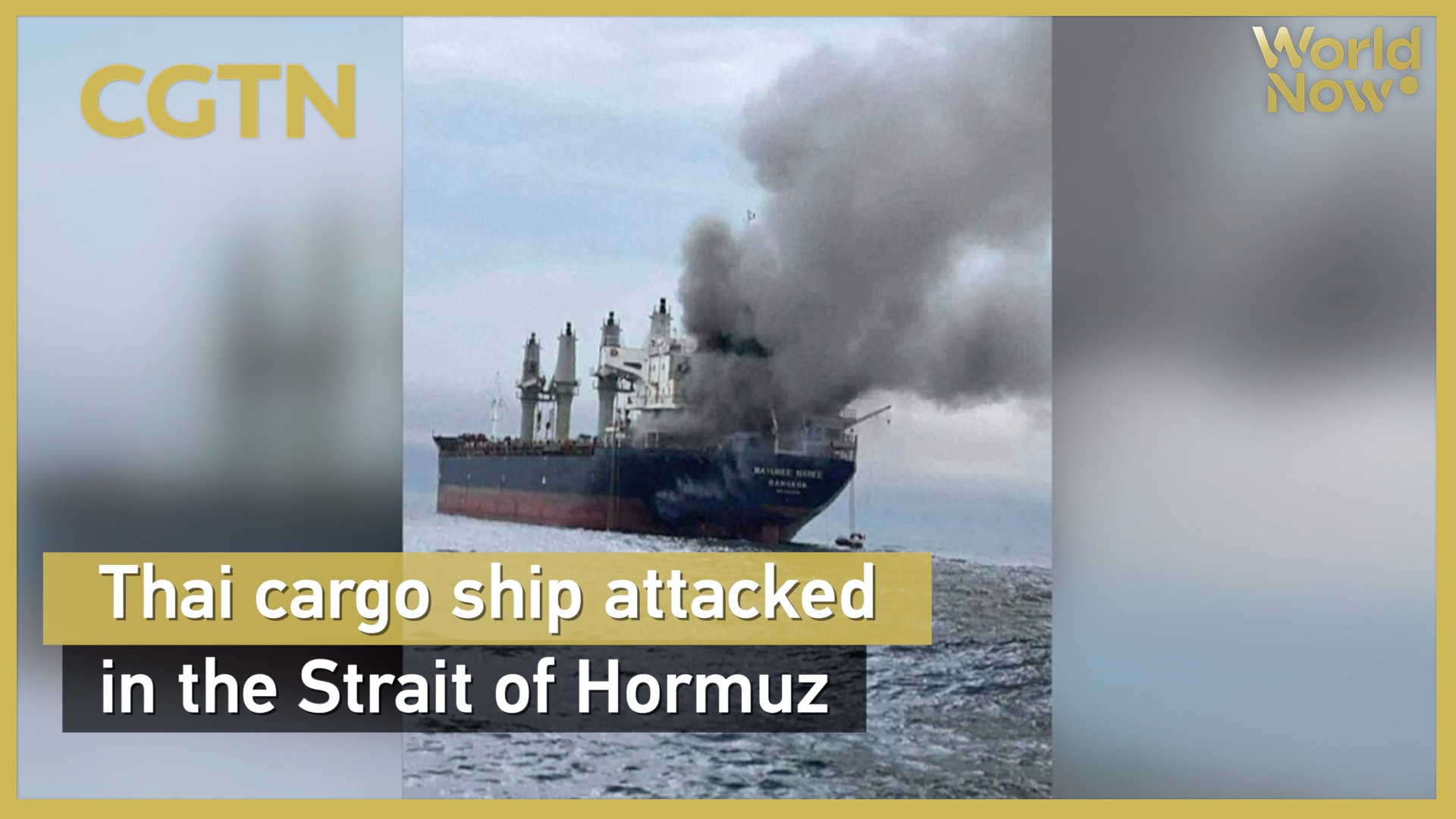 Thai cargo ship attacked in the Strait of Hormuz