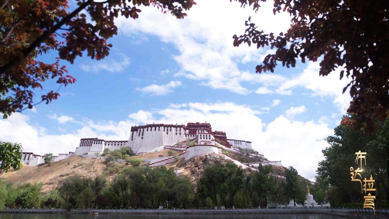 A view of the Potala Palace from Longwangtan Park in Lhasa, Xizang /CGTN