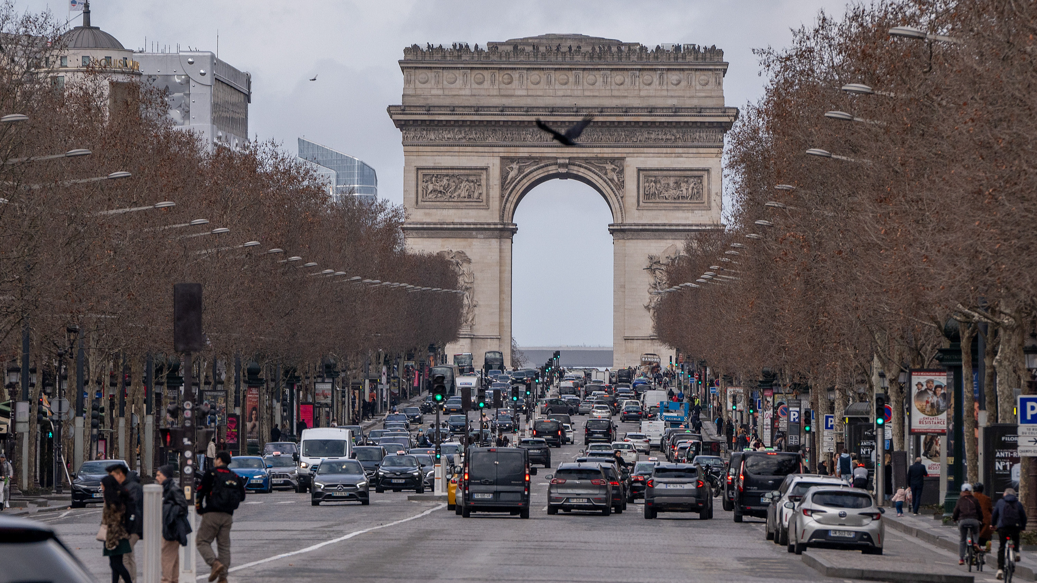 The Arc de Triomphe in Paris, France, February 7, 2026. /CFP