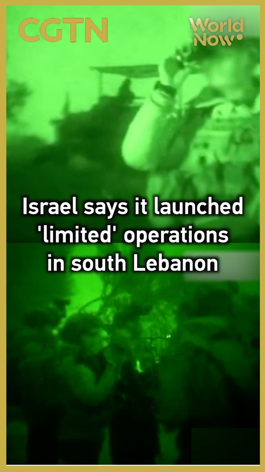 Israel says it launched 'limited' operations in south Lebanon