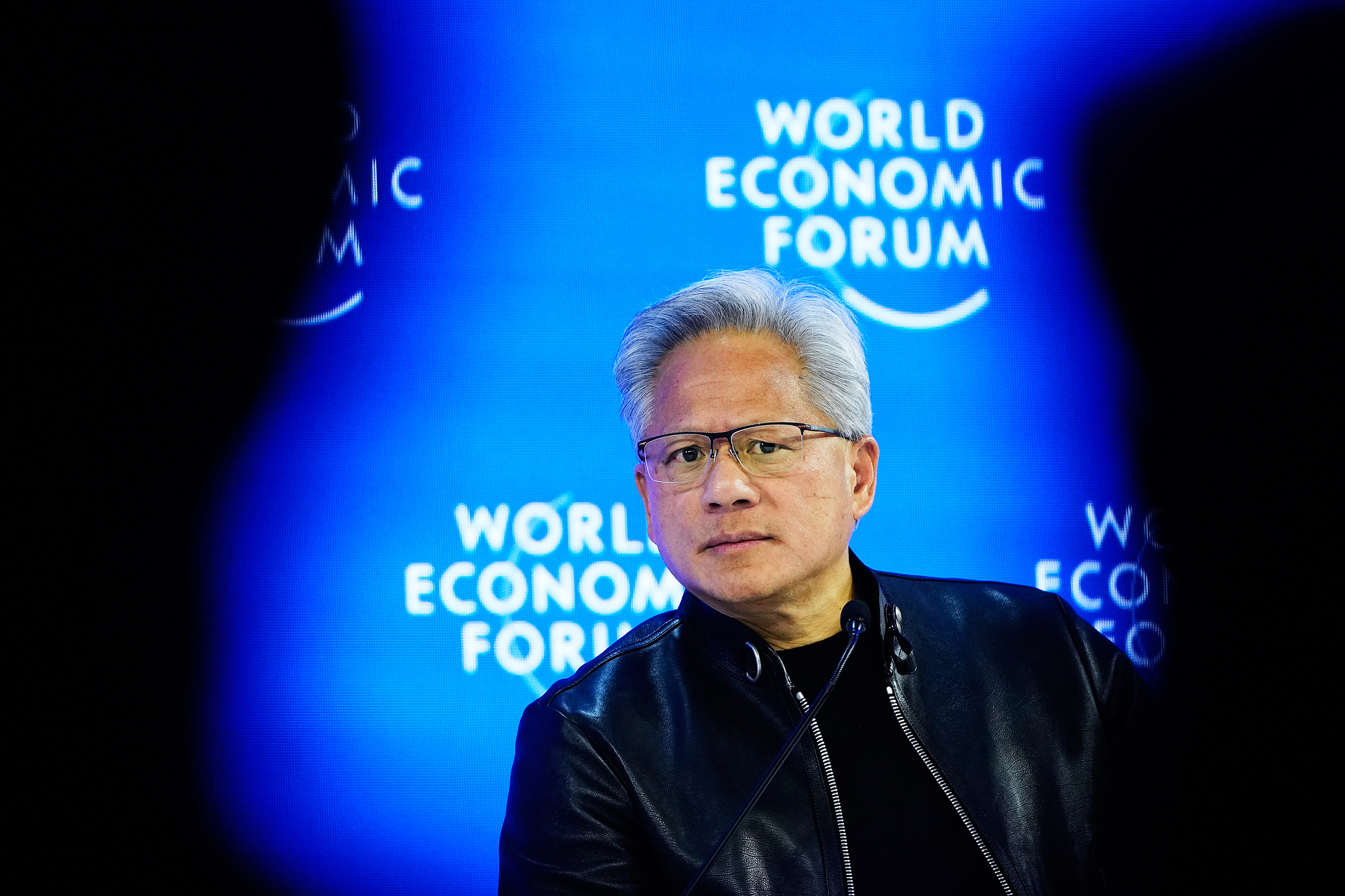 Nvidia founder and CEO Jensen Huang speaks during the Annual Meeting of the World Economic Forum in Davos, Switzerland, Wednesday, Jan. 21, 2026. /VCG
