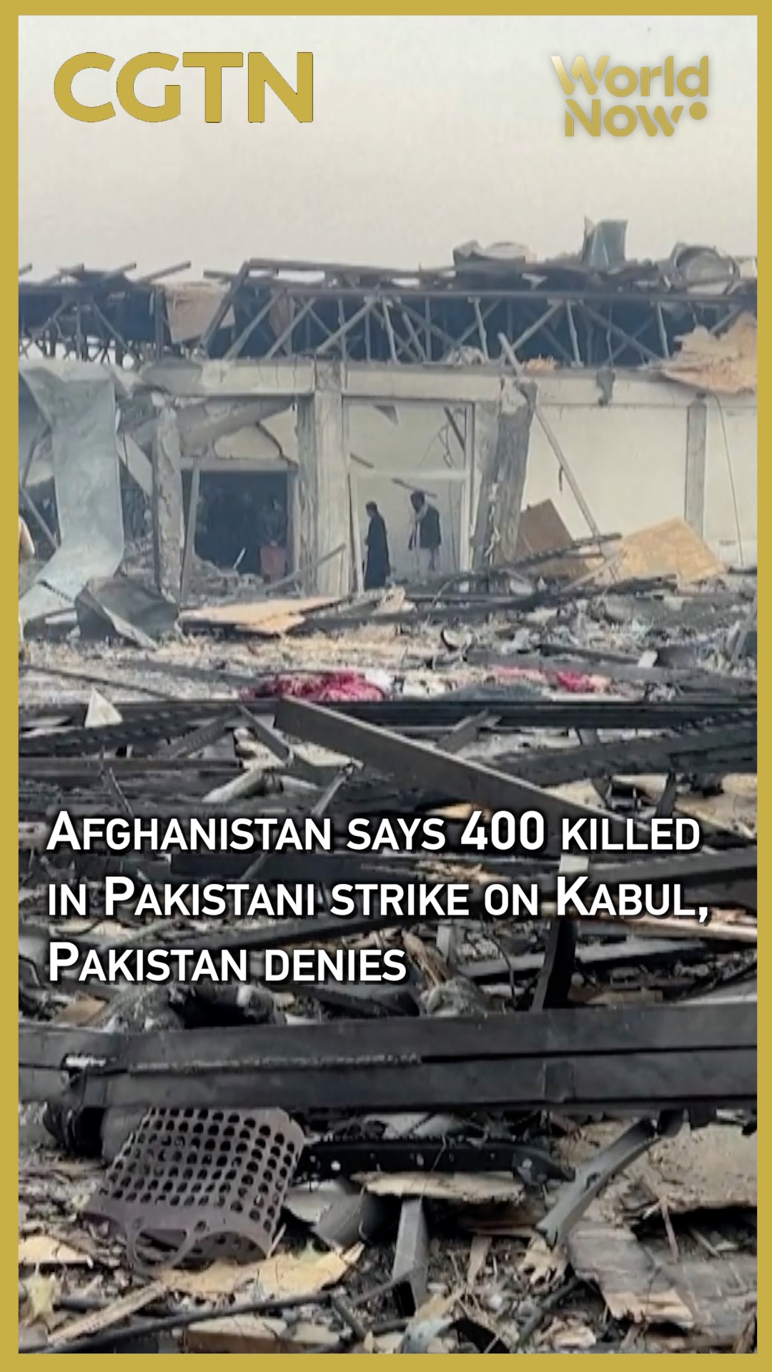 Afghanistan says 400 killed in Pakistani strike on Kabul, Pakistan denies