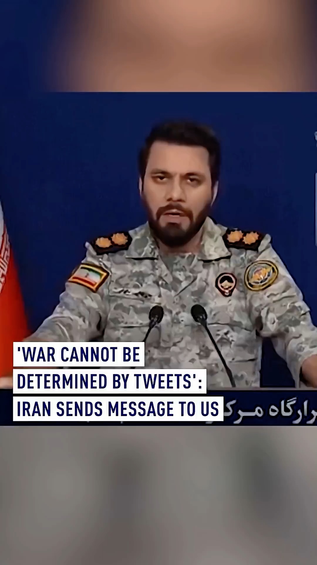 'War cannot be determined by tweets': Iran sends message to US