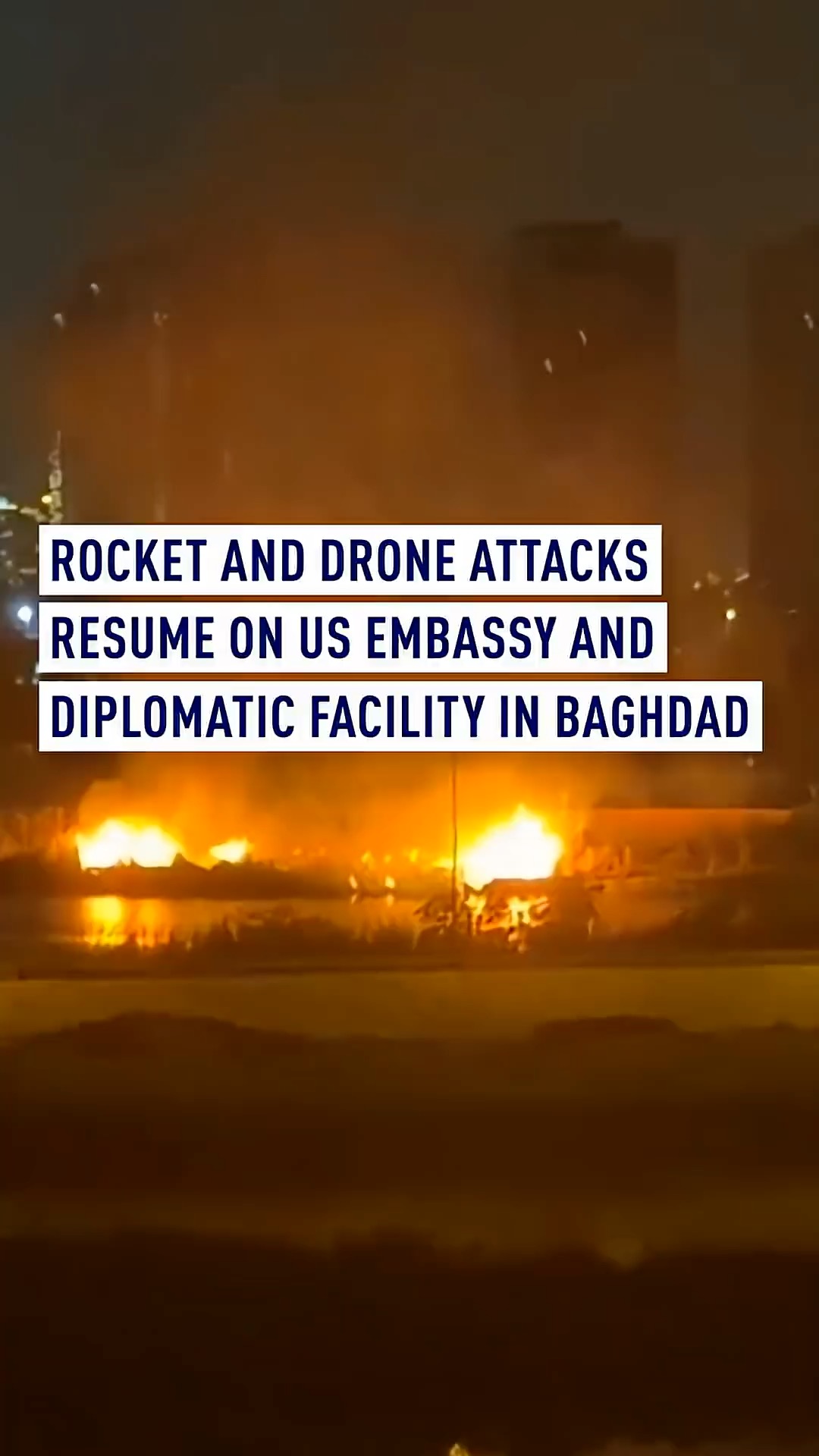 Rocket and drone attacks resume on US embassy in Baghdad