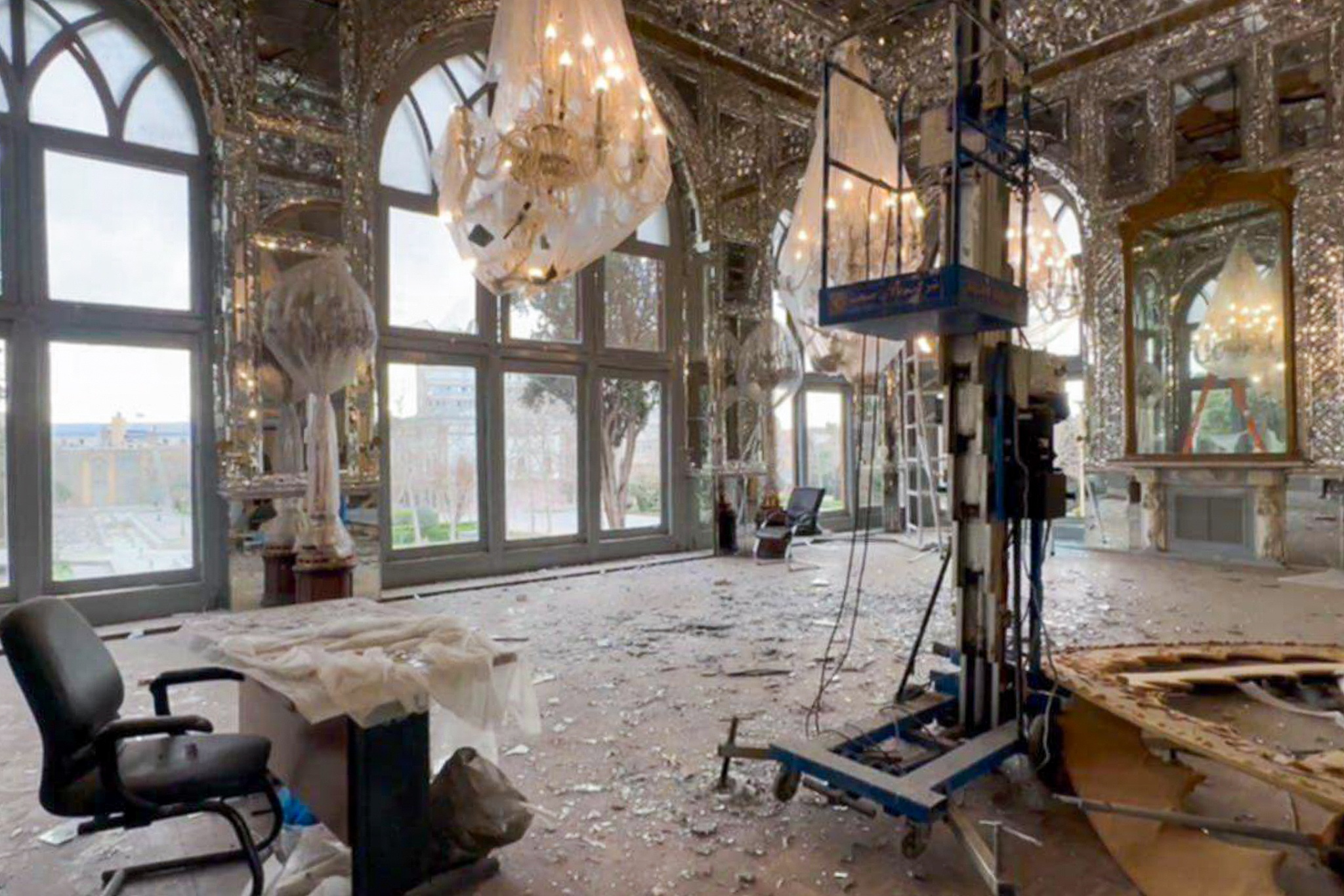 The Golestan Palace, a UNESCO World Heritage Site, suffers damage from US-Israeli strikes, March 3, 2026. /VCG