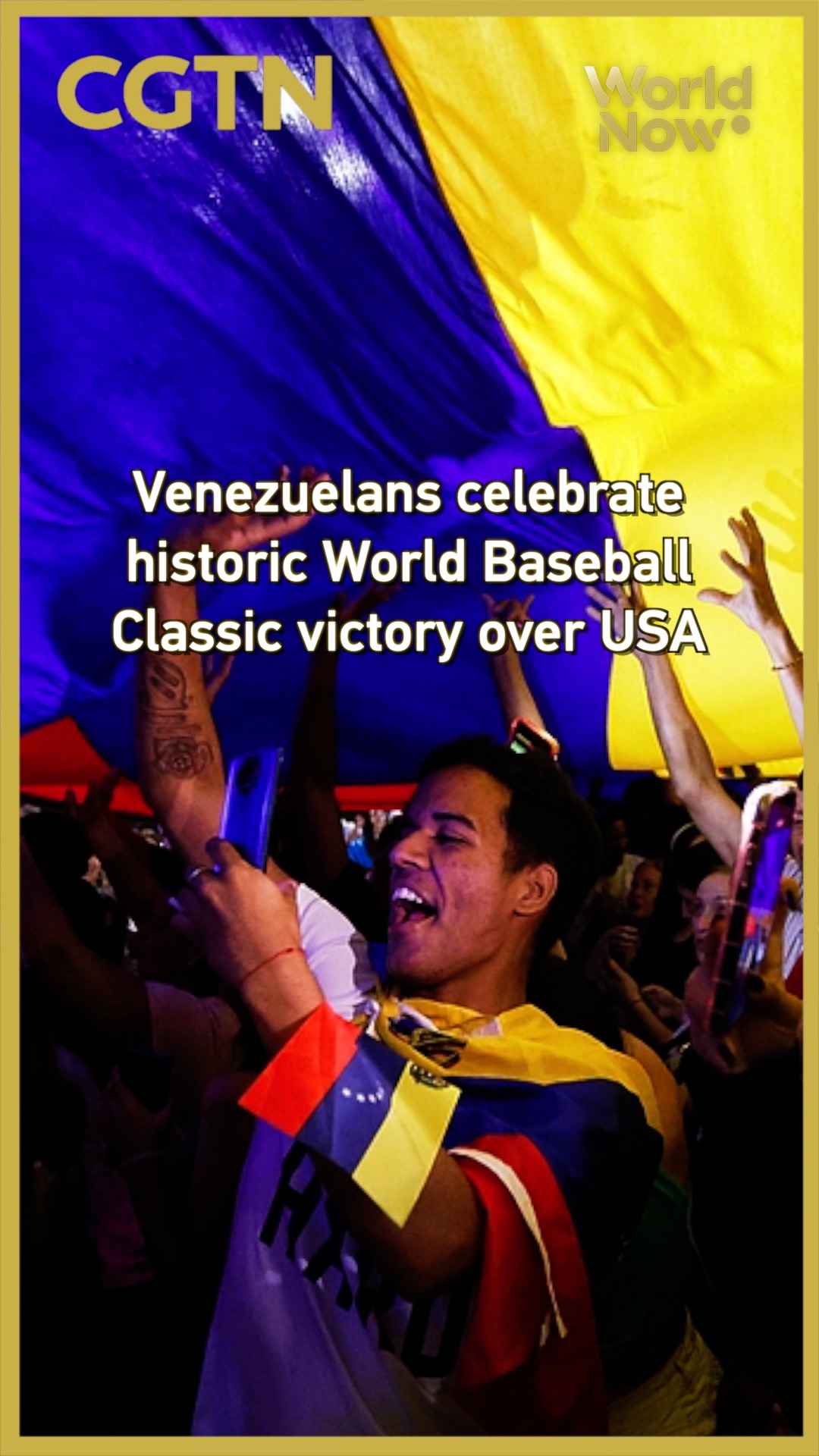 Celebrations in Caracas after Venezuela wins WBC championship