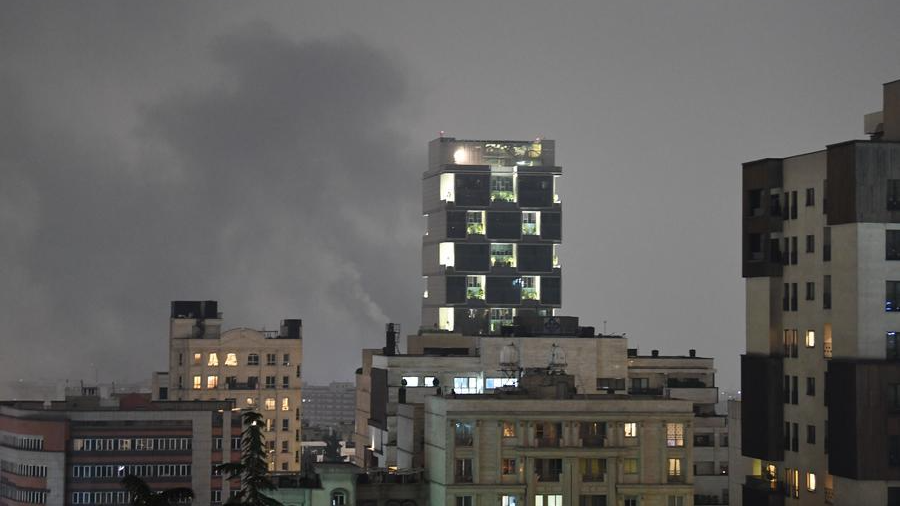 Smokes are seen after airstrikes in Tehran, capital of Iran, March 13, 2026. /Xinhua