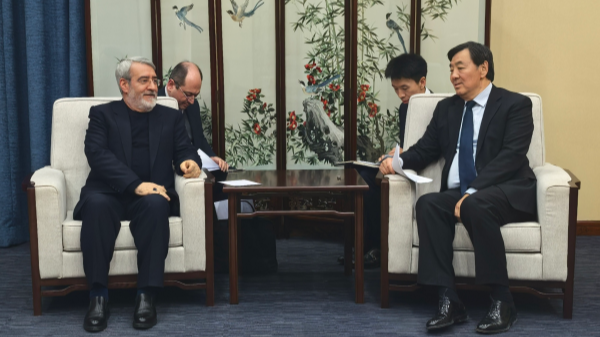 China's special envoy on the Middle East issue, Zhai Jun, meets with Iran's ambassador to China, Abdolreza Rahmani Fazli, in Beijing, China, March 20, 2026. /Chinese Foreign Ministry