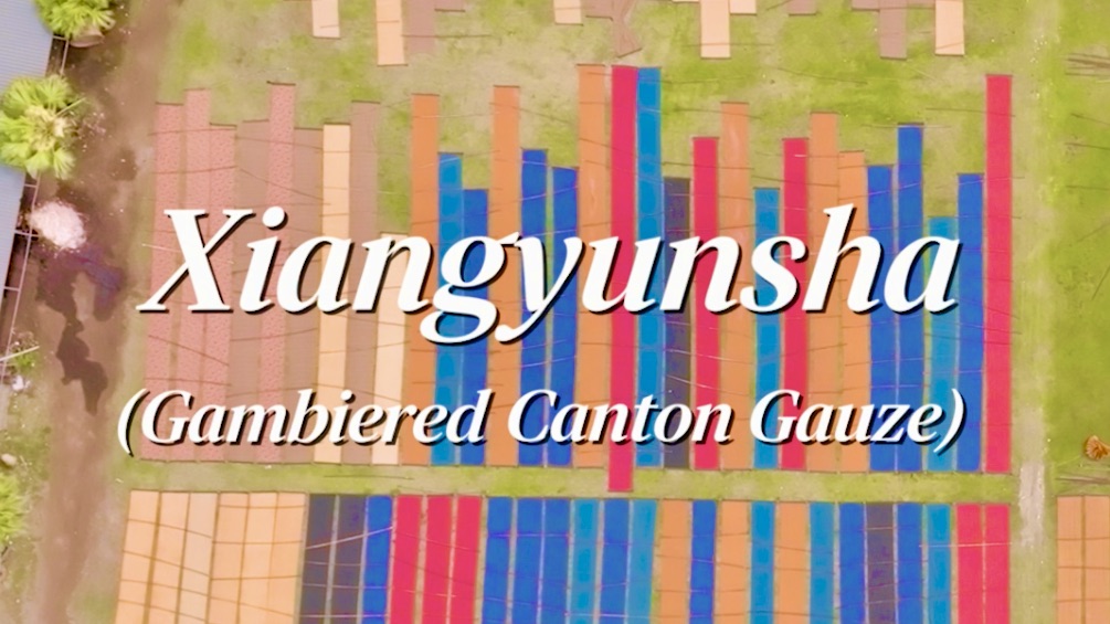 Living art of gambiered Canton gauze