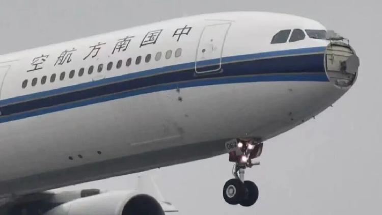 Bird strike rips 'nose' off plane in China, forcing emergency return
