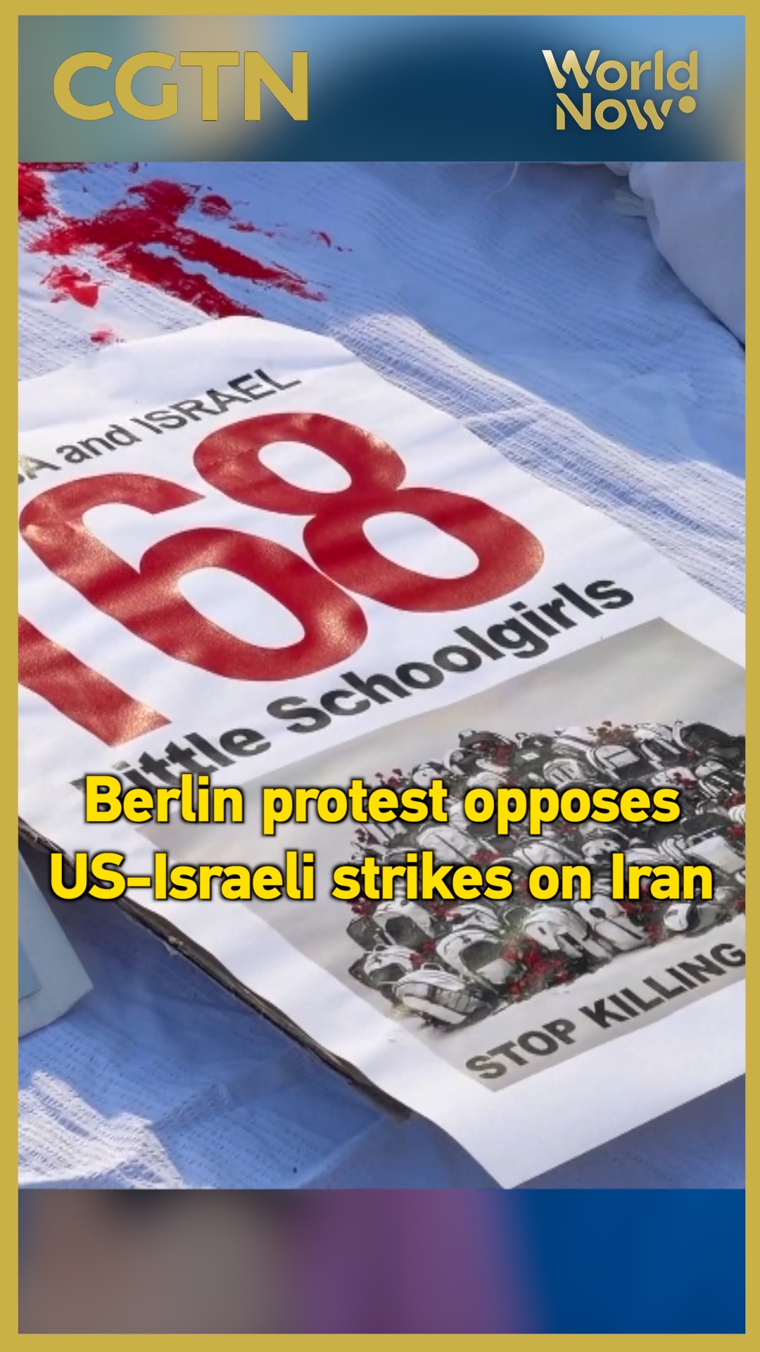 Berlin protest opposes US-Israeli strikes on Iran 