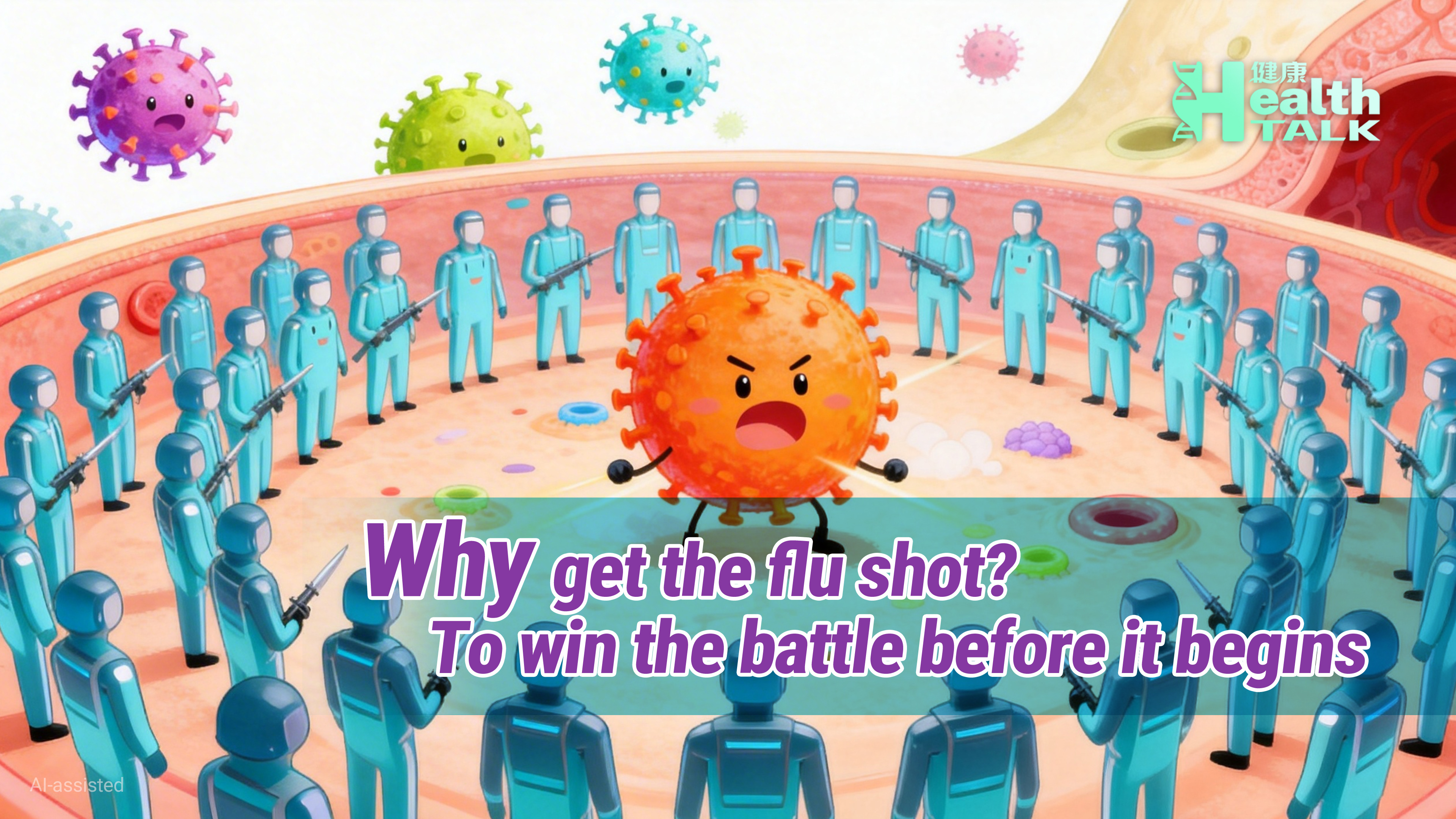 Why get the flu shot? To win the battle before it begins