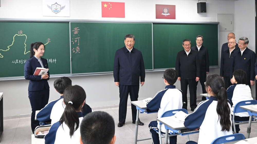 Xi inspects Xiongan New Area in north China's Hebei Province